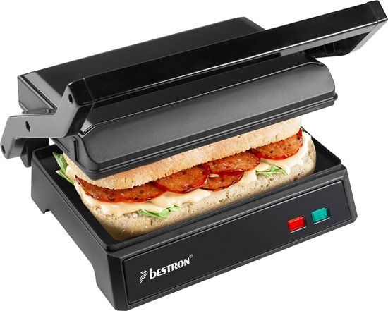 Bestron Contactgrill APM124BL - 1000W - Zwart