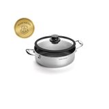 Gam'hotel - 28cm inductie 'black cube' sauteerpan met antiaanbaklaag