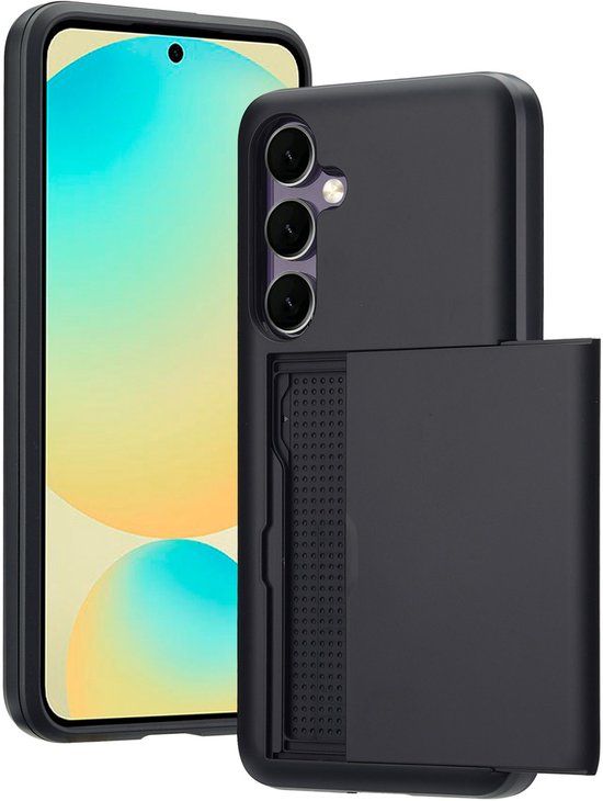 imoshion Hoesje met Pasjeshouder - Geschikt voor Samsung Galaxy S24 FE - Zwart