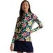 RALPH LAUREN Pull imprimé LTWT 1/4-Zip, noir/rouge/jaune