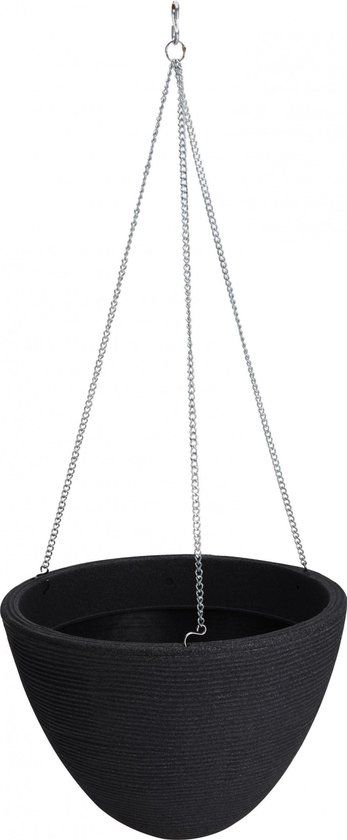 Nampook Hangbloempot 33 cm Zwart
