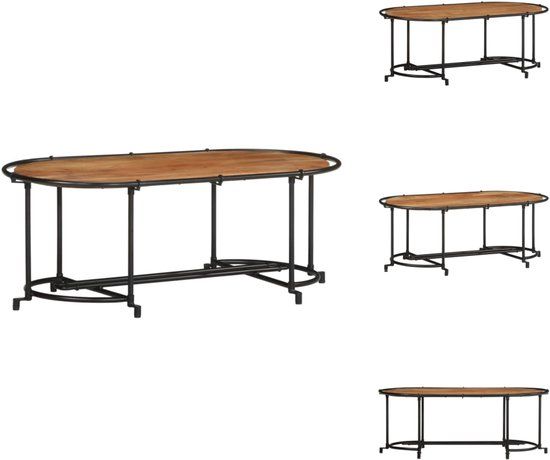 vidaXL Salontafel 110x55x40 cm massief acaciahout
