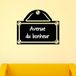 Ambiance Sticker Leisteen schoolbord – muurstickers, zelfklevend, afwasbaar, straatbord, H 20 x B 25 cm