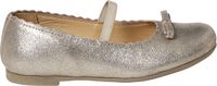 Vertbaudet Leren meisjesballerina's Beige Metallic Maat 37