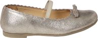 Vertbaudet Leren meisjesballerina's Beige Metallic Maat 37
