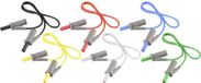 Voltcraft MSB-501 Set de fils de mesure fiche banane 4 mm fiche banane 4 mm 0,50 m 12 pièce(s)