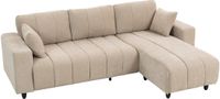 HOMCOM Hoekbank Linnenlook Beige 242 x 156 x 87 cm