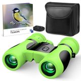 Mini jumelles pour enfants 8x21 avec livret d'oiseaux