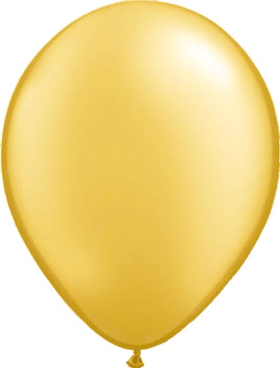 Folat Gouden Metallic Ballonnen 30cm - 100 stuks