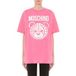Moschino T-shirt en jersey biologique Teddy Bear Rose Taille : XS
