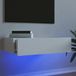 Maison Exclusive - Meuble TV avec éclairage LED Blanc 60x35x15,5 cm