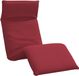 vidaXL Ligstoel Inklapbaar Oxford Stof Wijnrood 175x54x8,5 cm
