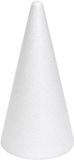 Bellatio Design Piepschuim vormen - kegel - 1x - H26 x D12,5 cm - styropor hobby / DIY vorm - basis knutselfiguren