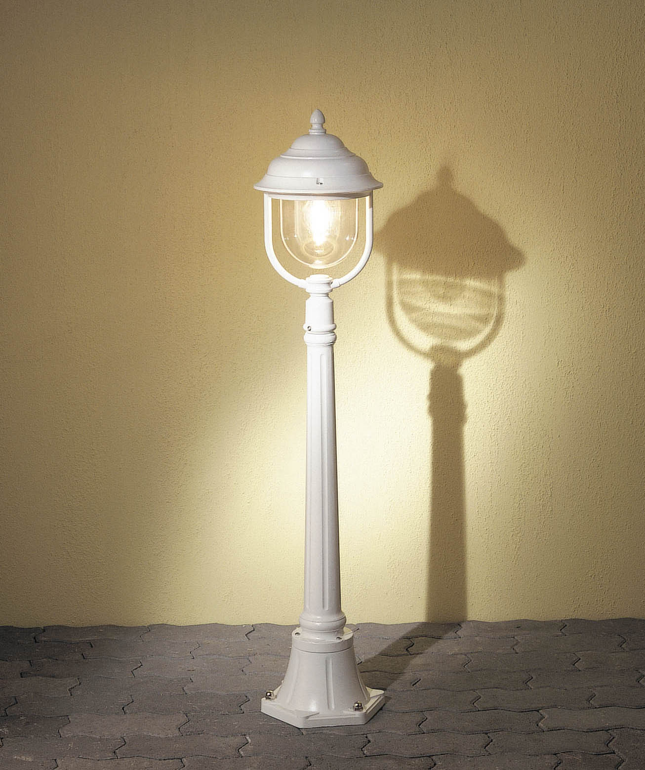 KONSTSMIDE Parma Basic paal - Padverlichting - Wit