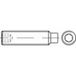 TOOLCRAFT 118379 Stifttap M20 20 mm Staal 100 stuk(s)