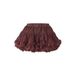 NAME IT MINI korte tule rok met ruches - roodbruin