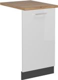 Vicco R-Line Vaatwasserfrontpaneel – 45 cm, WB Eik Wit Hoogglans