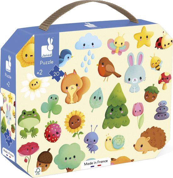 Janod - Puzzel De Natuur - 20 Stukjes - Vanaf 2 Jaar