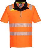 Portwest DX4 Hi-Vis polo K/M DX412 - Oranje/Zwart - XXXL