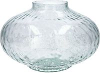 Merkloos Bloemenvaas Urban - helder transparant glas - 31 x 20 cm - decoratieve vaas - bloemen/takken