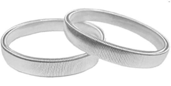 Mouwophouder zilverkleurig - 10 cm - 2 stuks