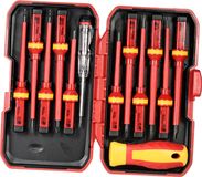 Jeu de tournevis isolés avec embouts magnétiques puissants – Outils manuels de réparation pour électriciens