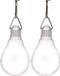 Merkloos 2x Buiten verlichting solar lampenbolletjes wit 11,8 cm
