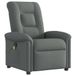 VidaXL Massagestoel Kantelbaar Donkergrijs Stof