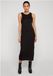 Urban Classics Racerback Rib Lange jurk - Zwart - XXL