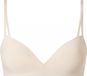 Calvin Klein Dames Seductive Comfort Wirefree Push-up Bra - T-shirt BH - Beige