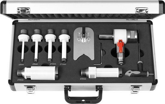 Carat ETSET04000 Diamantborenset voor natboren - 6-8-10-12-25-36 mm