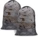 Meowoo Sac à linge Grand pour machine à laver Filet à linge pour soutien-gorge, lingerie, chaussettes, collants, bas et vêtements de bébé 70 x 90 cm (2 pièces - Noir)