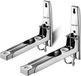 Merkloos Magnetron Muurbeugel - Opvouwbare Plank - Keuken Organiseren - Intrekbaar Ontwerp - 40kg Draagkracht - Zilver