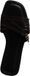 Super Mode He Valentine Platte instapsandalen Bruin Dames Maat 39