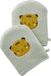 Vertbaudet Lot de 2 gants de toilette Panda