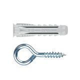 Index Fixing Systems BZALHCTS05 4-segmentpluggen met gesloten bus, 5 x 25 mm, 19 x 70 mm, 4,4 x 50 mm, 6-delige set