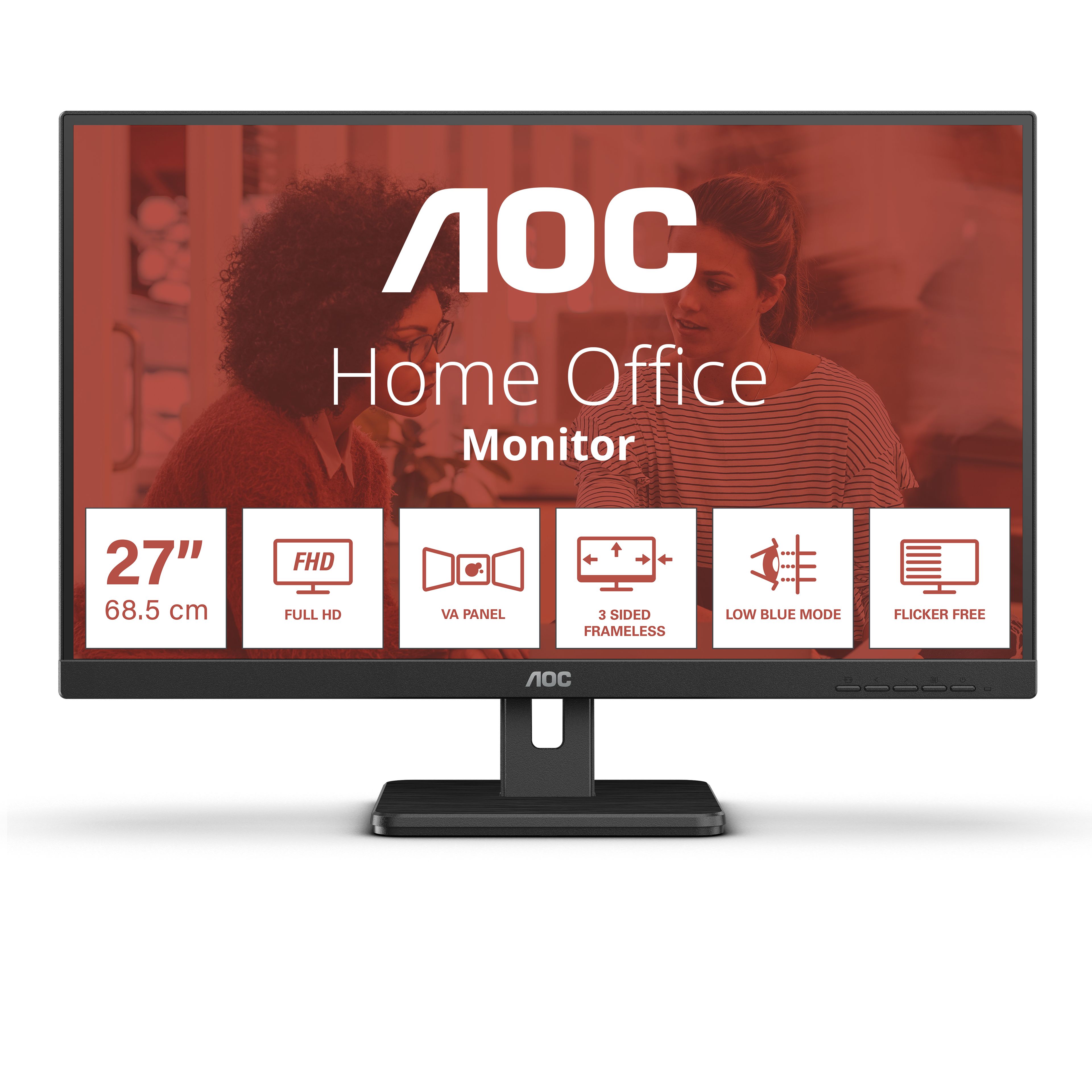 AOC 27E3UM 27" Full HD Monitor - 75Hz, VA, Flicker Free