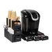 Mind Reader Anchor Collection, 3-lade Single Serve Pod Organizer, 36 Pod Capaciteit, 13,5 cm L x 12,25\" B x 2,5\" H en 10-vaks Cup en Specerij Set, 5,3\" L x 11,3\" B x 11,1\" H, zwart