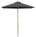Syfax Bol Tuinparasol Ø 270 x 248 cm massief eucalyptushout Antraciet