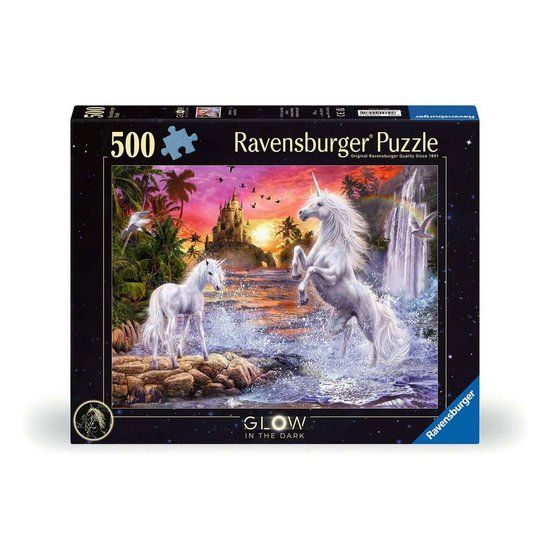 Ravensburger 12.000.471 - Puzzel 500 stukjes - Einhörner am Fluss