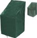 Merkloos Housse de chaise de jardin imperméable - 1 pièce - vert - Polyéthylène - 68x96x110/150 cm