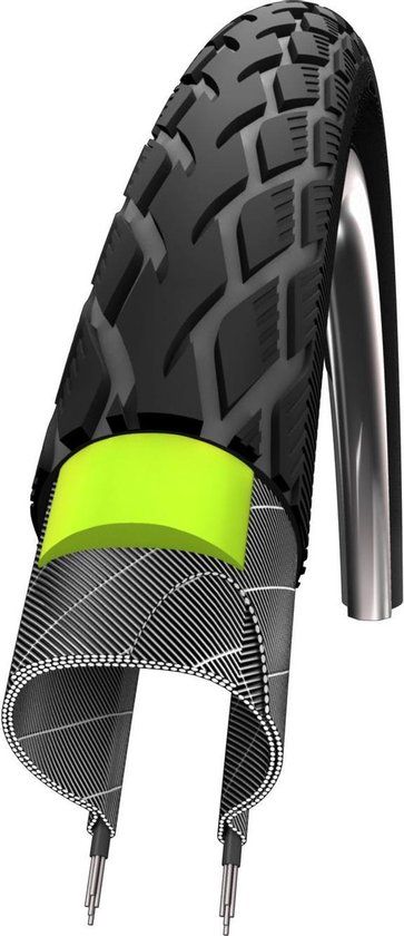 Schwalbe Marathon G-Guard Buitenband - 26 inch x 1 3/8 - Zwart Reflecterend