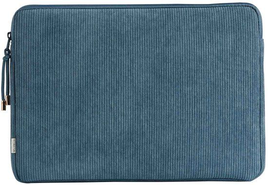 Selencia Corduroy Laptop Sleeve - Laptop Hoes geschikt voor 15 / 15.3 / 15.6 / 16 / 16.2 inch - Slate Blue