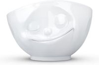 Tassen Happy Faces Serie FIFTYEIGHT Kom wit porselein 1 LTR met gelukkig gezicht