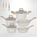 Set de 11 pièces d'ustensiles de cuisine antiadhésifs avec revêtement en granit