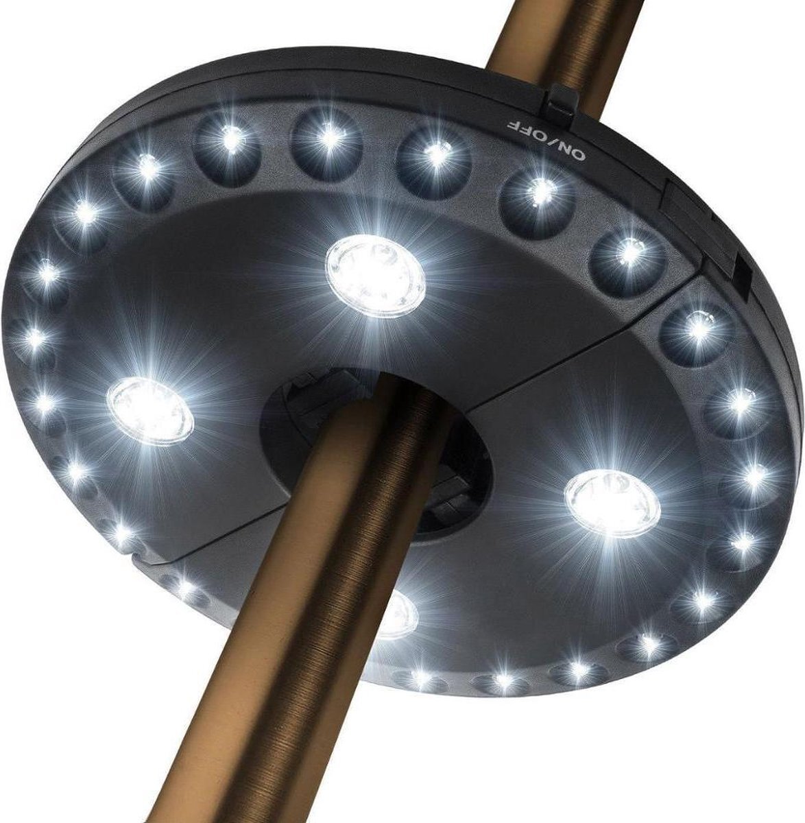 WBTT Parasolverlichting LED 3 standen - Parasol verlichting - Parasol lamp zwart