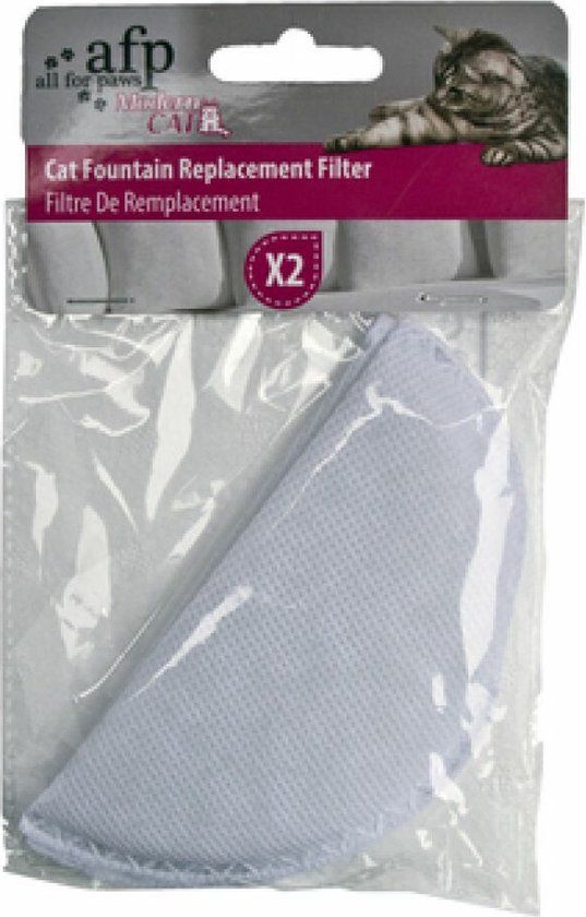 All for Paws AFP Fresh Flow Fountain Filters - 2 stuks - Roze - Hond - Plastic