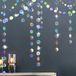 Glitter Cheerland Glitter Iridescent Circle Dots Garland Paper Hanging Polk Dot Streamer Party Decoration Bunting Banner Backdrop for Birthday/Wedding/Baby Shower/Engagement/Bridal Shower Party Supplies