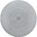 Zeller placemats- rond - 10x - zilverkleurig - met geponste gaatjes - dia 41 cm