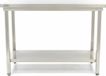 Maxima Table de travail inox - 160 x 70 cm - Hauteur réglable